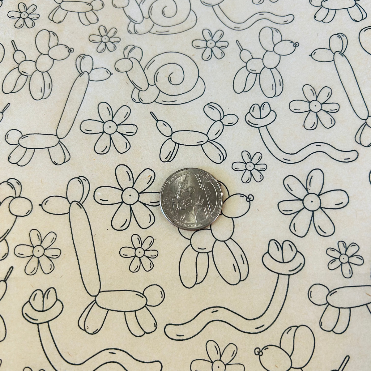 Balloon Animals - Underglaze Transfer Sheet