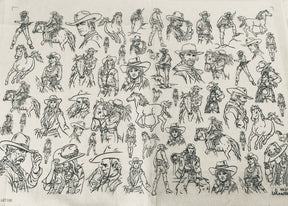 Wild West  - Underglaze Transfer Sheet