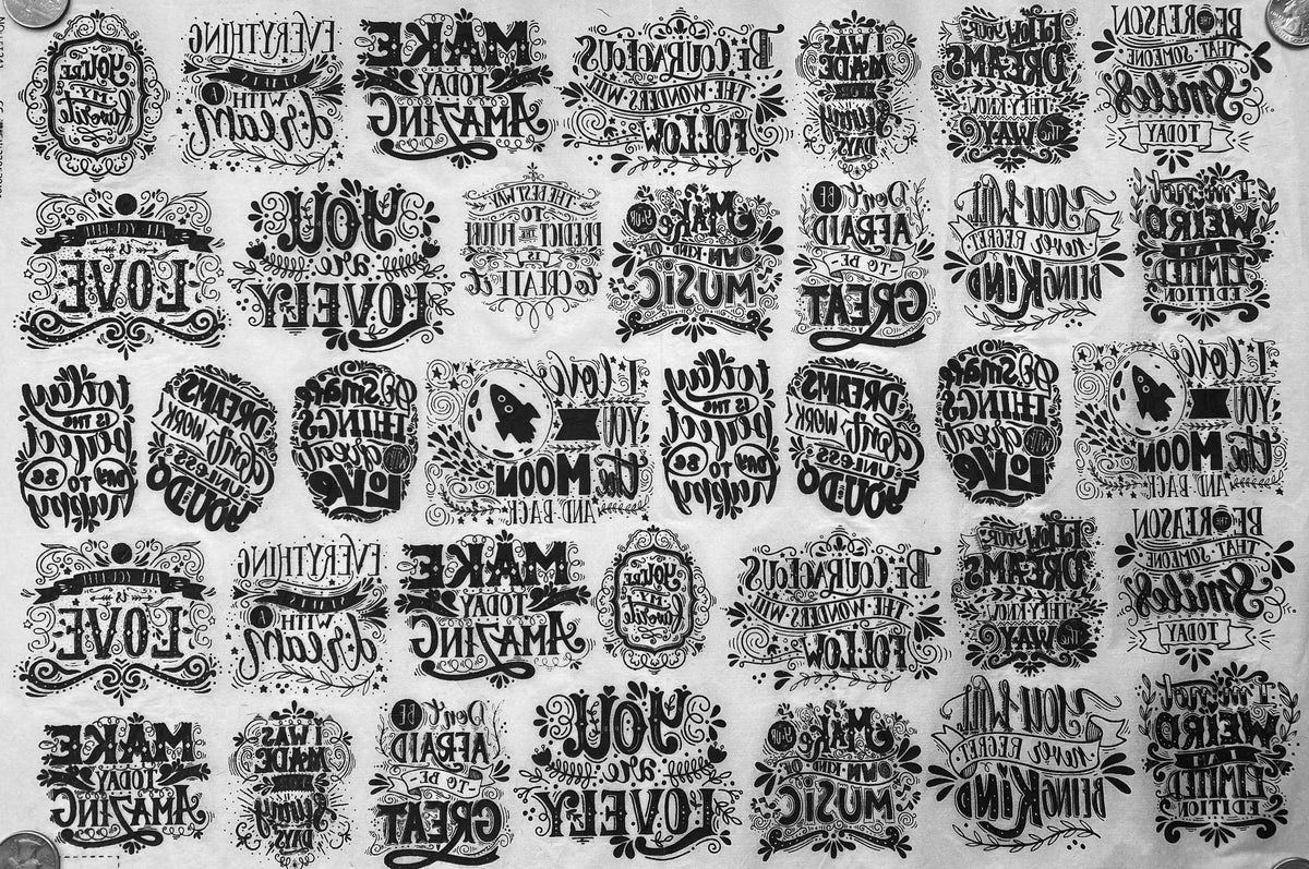 Be The Reason - Underglaze Transfer Sheet