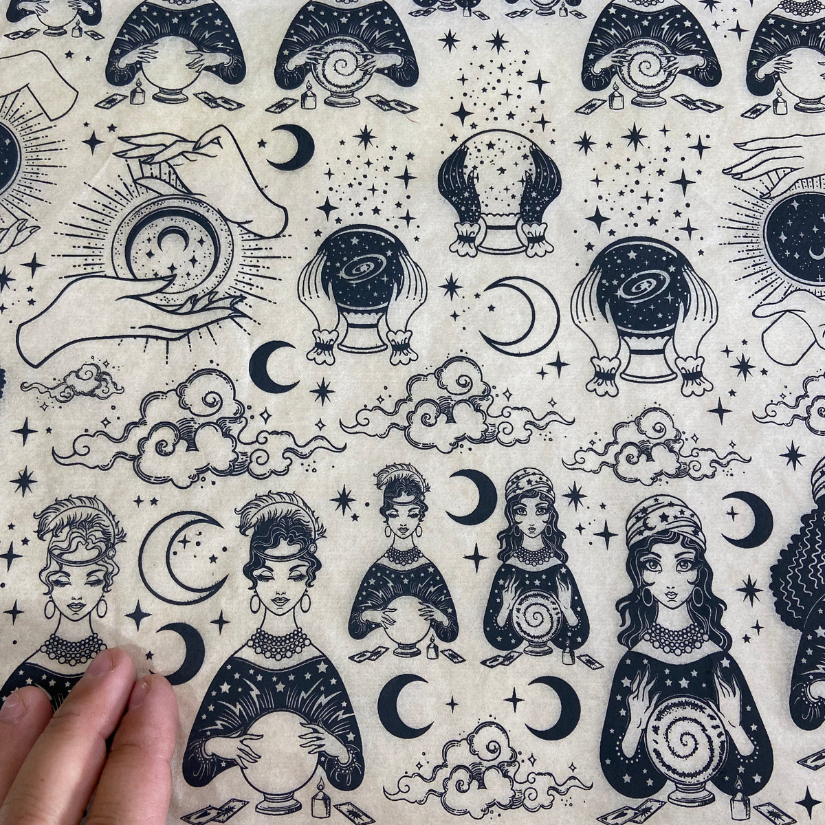 Fortune Teller - Underglaze Transfer Sheet