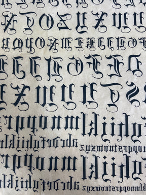 Old English - Underglaze Transfer Sheet