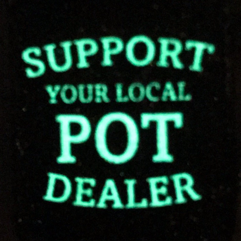 Pot Dealer Mug GLOW Enamel Pin