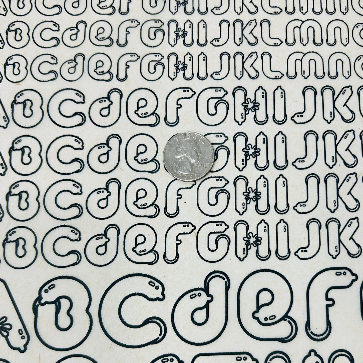 ABC Condoms - Underglaze Transfer Sheet