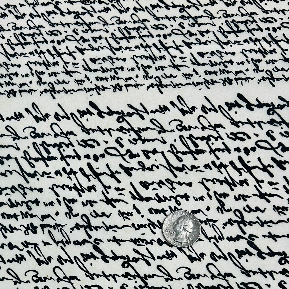 Cursive - Underglaze Transfer Sheet